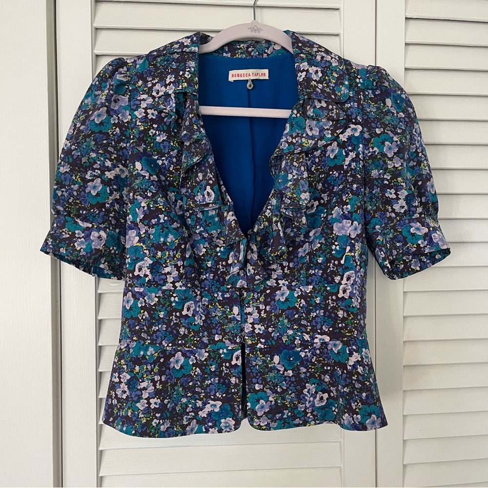 Rebecca Taylor Multicolor Floral Blouse